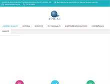 Tablet Screenshot of cipec.org.mx